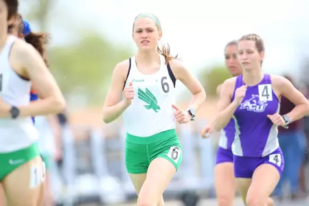 DENTON, TX - APRIL 6:  University of North Texas Track & Field at North Texas Mean Green Athlete Field in Denton on April 6, 2019 in Denton, Texas