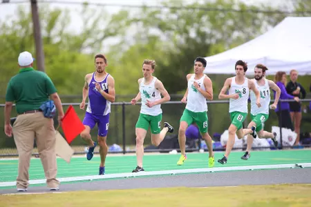 DENTON, TX - APRIL 6:  University of North Texas Track & Field at North Texas Mean Green Athlete Field in Denton on April 6, 2019 in Denton, Texas