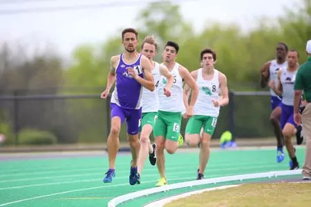 DENTON, TX - APRIL 6:  University of North Texas Track & Field at North Texas Mean Green Athlete Field in Denton on April 6, 2019 in Denton, Texas