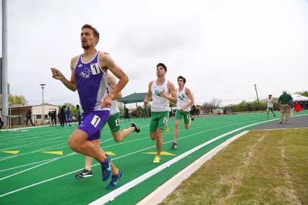 DENTON, TX - APRIL 6: University of North Texas Track & Field at North Texas Mean Green Athlete Field in Denton on April 6, 2019 in Denton, Texas