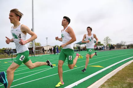 DENTON, TX - APRIL 6: University of North Texas Track & Field at North Texas Mean Green Athlete Field in Denton on April 6, 2019 in Denton, Texas