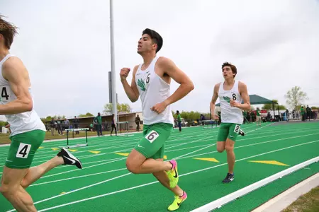 DENTON, TX - APRIL 6: University of North Texas Track & Field at North Texas Mean Green Athlete Field in Denton on April 6, 2019 in Denton, Texas