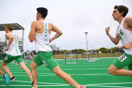 DENTON, TX - APRIL 6: University of North Texas Track & Field at North Texas Mean Green Athlete Field in Denton on April 6, 2019 in Denton, Texas