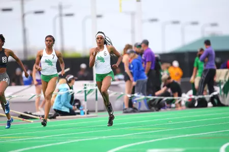 DENTON, TX - APRIL 6:  University of North Texas Track & Field at North Texas Mean Green Athlete Field in Denton on April 6, 2019 in Denton, Texas