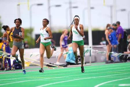 DENTON, TX - APRIL 6:  University of North Texas Track & Field at North Texas Mean Green Athlete Field in Denton on April 6, 2019 in Denton, Texas