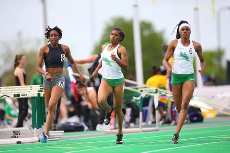 DENTON, TX - APRIL 6:  University of North Texas Track & Field at North Texas Mean Green Athlete Field in Denton on April 6, 2019 in Denton, Texas