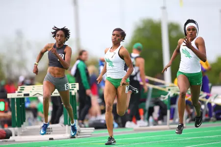 DENTON, TX - APRIL 6:  University of North Texas Track & Field at North Texas Mean Green Athlete Field in Denton on April 6, 2019 in Denton, Texas