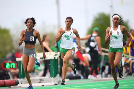 DENTON, TX - APRIL 6:  University of North Texas Track & Field at North Texas Mean Green Athlete Field in Denton on April 6, 2019 in Denton, Texas