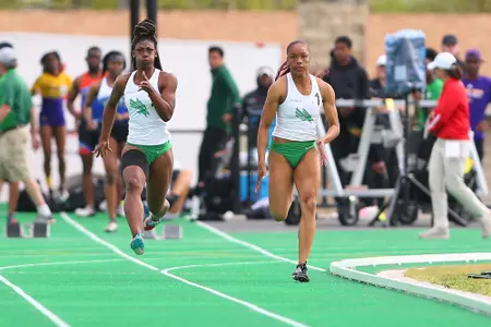 DENTON, TX - APRIL 6: University of North Texas Track & Field at North Texas Mean Green Athlete Field in Denton on April 6, 2019 in Denton, Texas