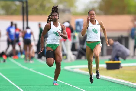 DENTON, TX - APRIL 6: University of North Texas Track & Field at North Texas Mean Green Athlete Field in Denton on April 6, 2019 in Denton, Texas