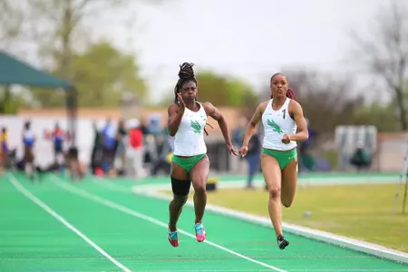 DENTON, TX - APRIL 6: University of North Texas Track & Field at North Texas Mean Green Athlete Field in Denton on April 6, 2019 in Denton, Texas