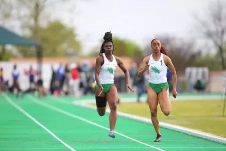 DENTON, TX - APRIL 6: University of North Texas Track & Field at North Texas Mean Green Athlete Field in Denton on April 6, 2019 in Denton, Texas
