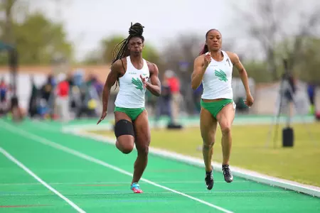 DENTON, TX - APRIL 6: University of North Texas Track & Field at North Texas Mean Green Athlete Field in Denton on April 6, 2019 in Denton, Texas
