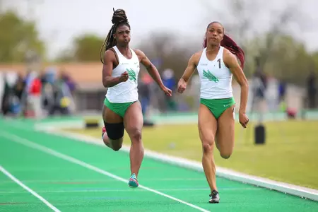 DENTON, TX - APRIL 6: University of North Texas Track & Field at North Texas Mean Green Athlete Field in Denton on April 6, 2019 in Denton, Texas