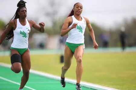 DENTON, TX - APRIL 6: University of North Texas Track & Field at North Texas Mean Green Athlete Field in Denton on April 6, 2019 in Denton, Texas