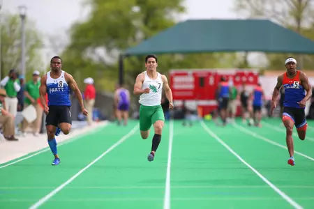 DENTON, TX - APRIL 6:  University of North Texas Track & Field at North Texas Mean Green Athlete Field in Denton on April 6, 2019 in Denton, Texas