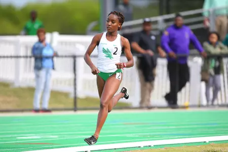 DENTON, TX - APRIL 6:  University of North Texas Track & Field at North Texas Mean Green Athlete Field in Denton on April 6, 2019 in Denton, Texas
