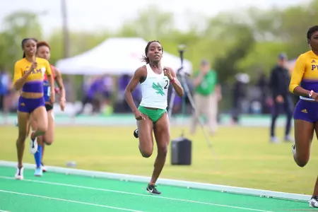 DENTON, TX - APRIL 6:  University of North Texas Track & Field at North Texas Mean Green Athlete Field in Denton on April 6, 2019 in Denton, Texas