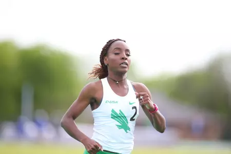 DENTON, TX - APRIL 6:  University of North Texas Track & Field at North Texas Mean Green Athlete Field in Denton on April 6, 2019 in Denton, Texas