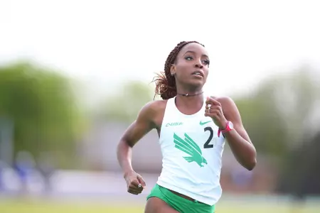 DENTON, TX - APRIL 6:  University of North Texas Track & Field at North Texas Mean Green Athlete Field in Denton on April 6, 2019 in Denton, Texas