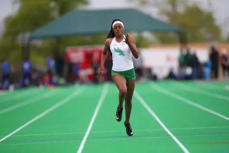 DENTON, TX - APRIL 6:  University of North Texas Track & Field at North Texas Mean Green Athlete Field in Denton on April 6, 2019 in Denton, Texas