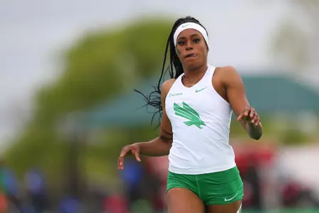 DENTON, TX - APRIL 6:  University of North Texas Track & Field at North Texas Mean Green Athlete Field in Denton on April 6, 2019 in Denton, Texas