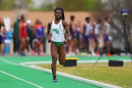 DENTON, TX - APRIL 6:  University of North Texas Track & Field at North Texas Mean Green Athlete Field in Denton on April 6, 2019 in Denton, Texas