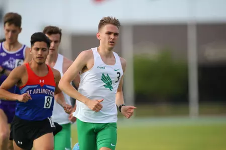 DENTON, TX - APRIL 6: University of North Texas Track & Field at North Texas Mean Green Athlete Field in Denton on April 6, 2019 in Denton, Texas