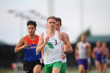 DENTON, TX - APRIL 6:  University of North Texas Track & Field at North Texas Mean Green Athlete Field in Denton on April 6, 2019 in Denton, Texas