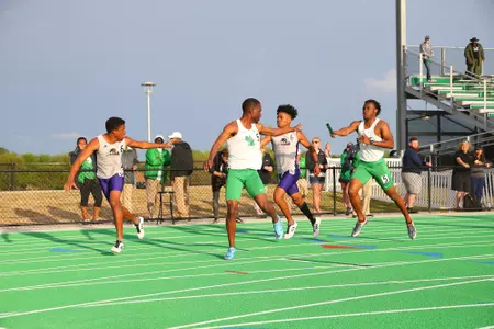 DENTON, TX - APRIL 6:  University of North Texas Track & Field at North Texas Mean Green Athlete Field in Denton on April 6, 2019 in Denton, Texas