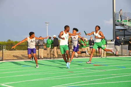 DENTON, TX - APRIL 6:  University of North Texas Track & Field at North Texas Mean Green Athlete Field in Denton on April 6, 2019 in Denton, Texas