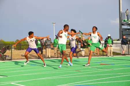 DENTON, TX - APRIL 6:  University of North Texas Track & Field at North Texas Mean Green Athlete Field in Denton on April 6, 2019 in Denton, Texas