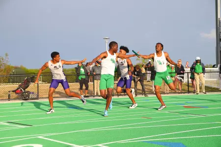 DENTON, TX - APRIL 6:  University of North Texas Track & Field at North Texas Mean Green Athlete Field in Denton on April 6, 2019 in Denton, Texas