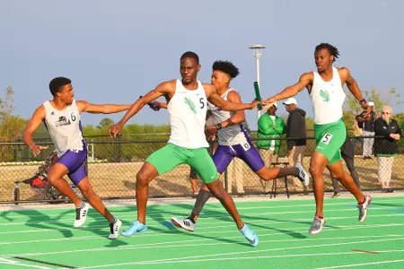 DENTON, TX - APRIL 6:  University of North Texas Track & Field at North Texas Mean Green Athlete Field in Denton on April 6, 2019 in Denton, Texas