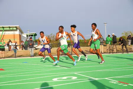 DENTON, TX - APRIL 6:  University of North Texas Track & Field at North Texas Mean Green Athlete Field in Denton on April 6, 2019 in Denton, Texas