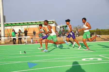 DENTON, TX - APRIL 6:  University of North Texas Track & Field at North Texas Mean Green Athlete Field in Denton on April 6, 2019 in Denton, Texas