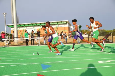 DENTON, TX - APRIL 6:  University of North Texas Track & Field at North Texas Mean Green Athlete Field in Denton on April 6, 2019 in Denton, Texas