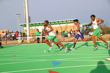 DENTON, TX - APRIL 6:  University of North Texas Track & Field at North Texas Mean Green Athlete Field in Denton on April 6, 2019 in Denton, Texas
