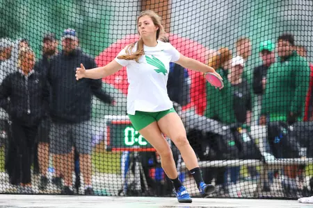 DENTON, TX - APRIL 6:  University of North Texas Track & Field at North Texas Mean Green Athlete Field in Denton on April 6, 2019 in Denton, Texas