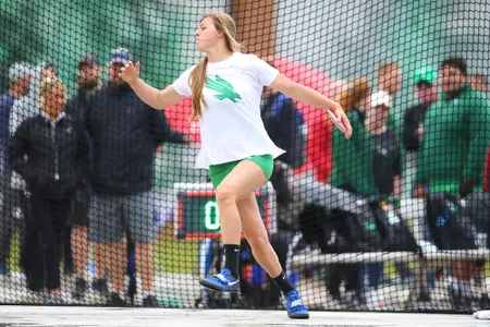 DENTON, TX - APRIL 6:  University of North Texas Track & Field at North Texas Mean Green Athlete Field in Denton on April 6, 2019 in Denton, Texas