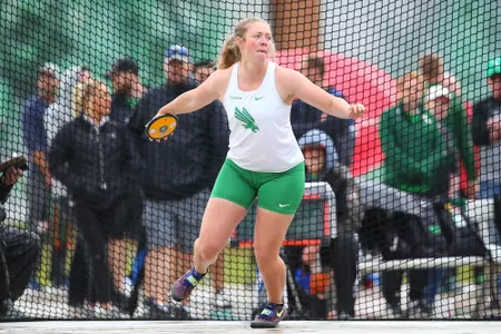 DENTON, TX - APRIL 6:  University of North Texas Track & Field at North Texas Mean Green Athlete Field in Denton on April 6, 2019 in Denton, Texas