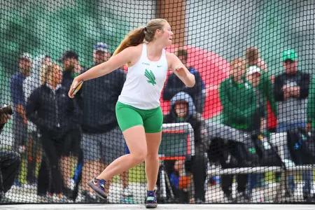 DENTON, TX - APRIL 6:  University of North Texas Track & Field at North Texas Mean Green Athlete Field in Denton on April 6, 2019 in Denton, Texas
