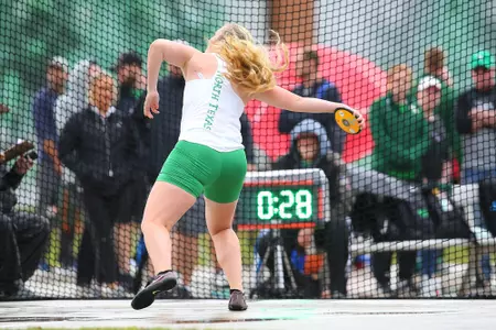 DENTON, TX - APRIL 6:  University of North Texas Track & Field at North Texas Mean Green Athlete Field in Denton on April 6, 2019 in Denton, Texas