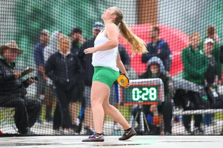 DENTON, TX - APRIL 6:  University of North Texas Track & Field at North Texas Mean Green Athlete Field in Denton on April 6, 2019 in Denton, Texas