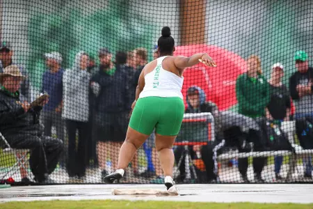 DENTON, TX - APRIL 6:  University of North Texas Track & Field at North Texas Mean Green Athlete Field in Denton on April 6, 2019 in Denton, Texas