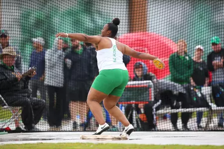 DENTON, TX - APRIL 6:  University of North Texas Track & Field at North Texas Mean Green Athlete Field in Denton on April 6, 2019 in Denton, Texas