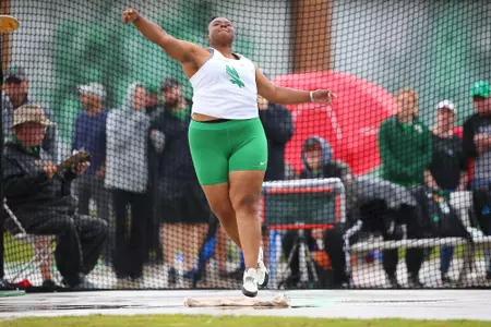 DENTON, TX - APRIL 6:  University of North Texas Track & Field at North Texas Mean Green Athlete Field in Denton on April 6, 2019 in Denton, Texas