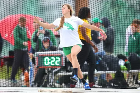DENTON, TX - APRIL 6:  University of North Texas Track & Field at North Texas Mean Green Athlete Field in Denton on April 6, 2019 in Denton, Texas
