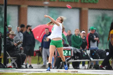 DENTON, TX - APRIL 6:  University of North Texas Track & Field at North Texas Mean Green Athlete Field in Denton on April 6, 2019 in Denton, Texas