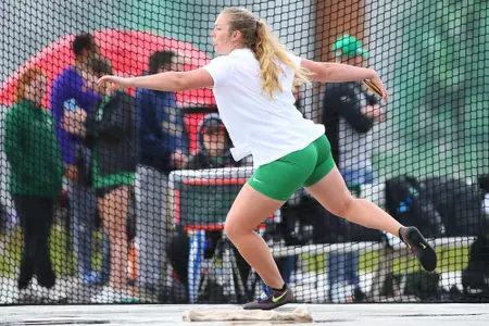 DENTON, TX - APRIL 6:  University of North Texas Track & Field at North Texas Mean Green Athlete Field in Denton on April 6, 2019 in Denton, Texas